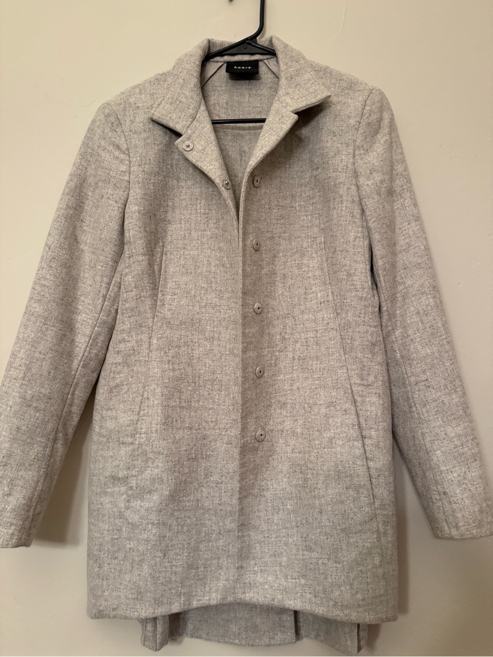 Akris Mainline Gray Cashmere Silk Coat Blazer Jacket Gray Size [medium] MINT